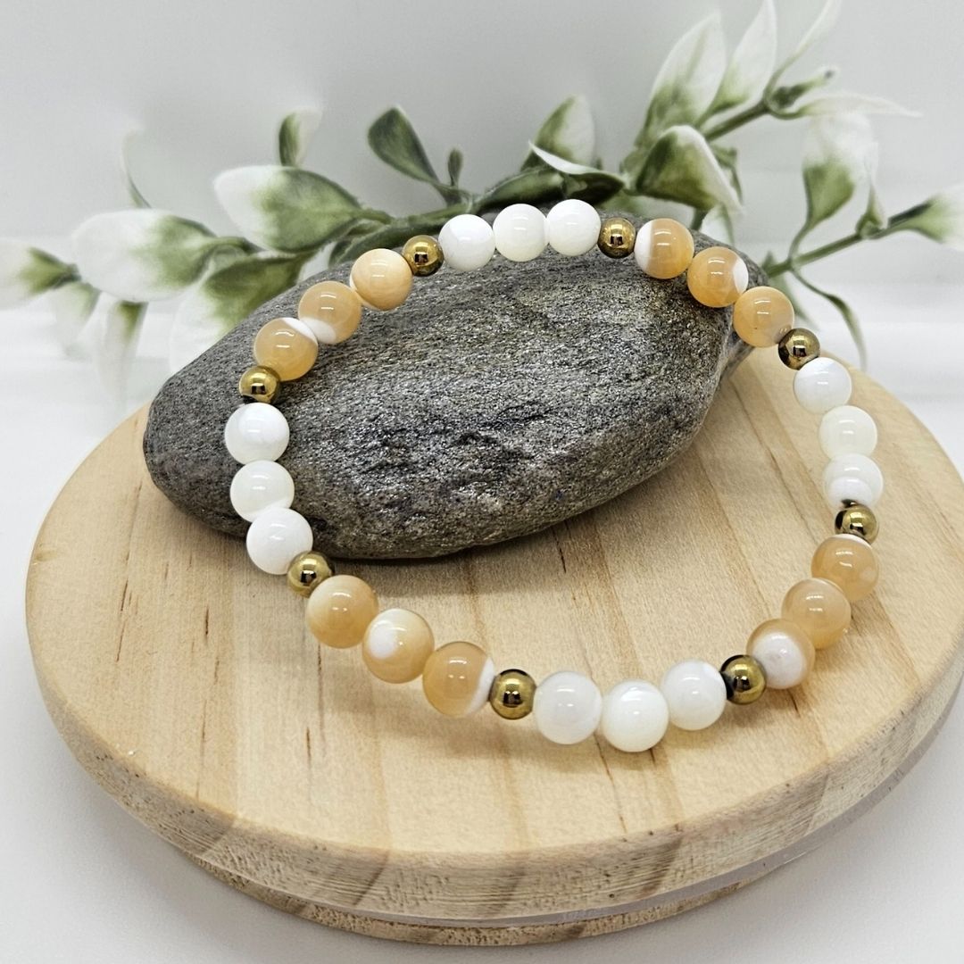 Nacre Blanche Mixte Nacre Beige