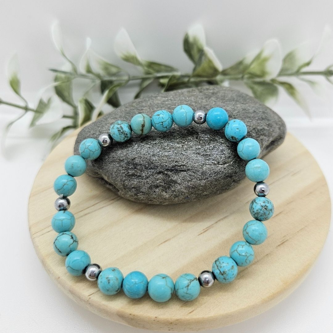 Howlite Teintée Turquoise