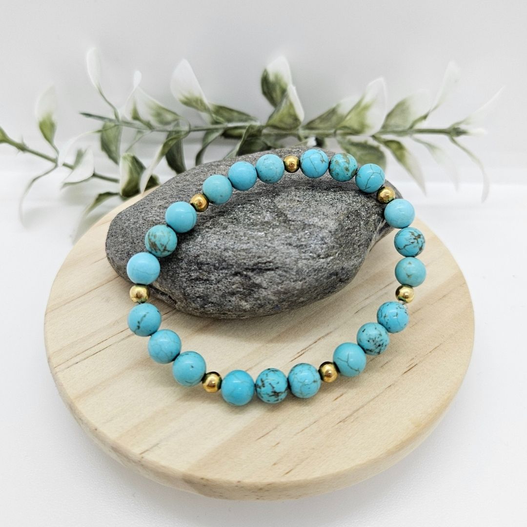 Howlite Teintée Turquoise